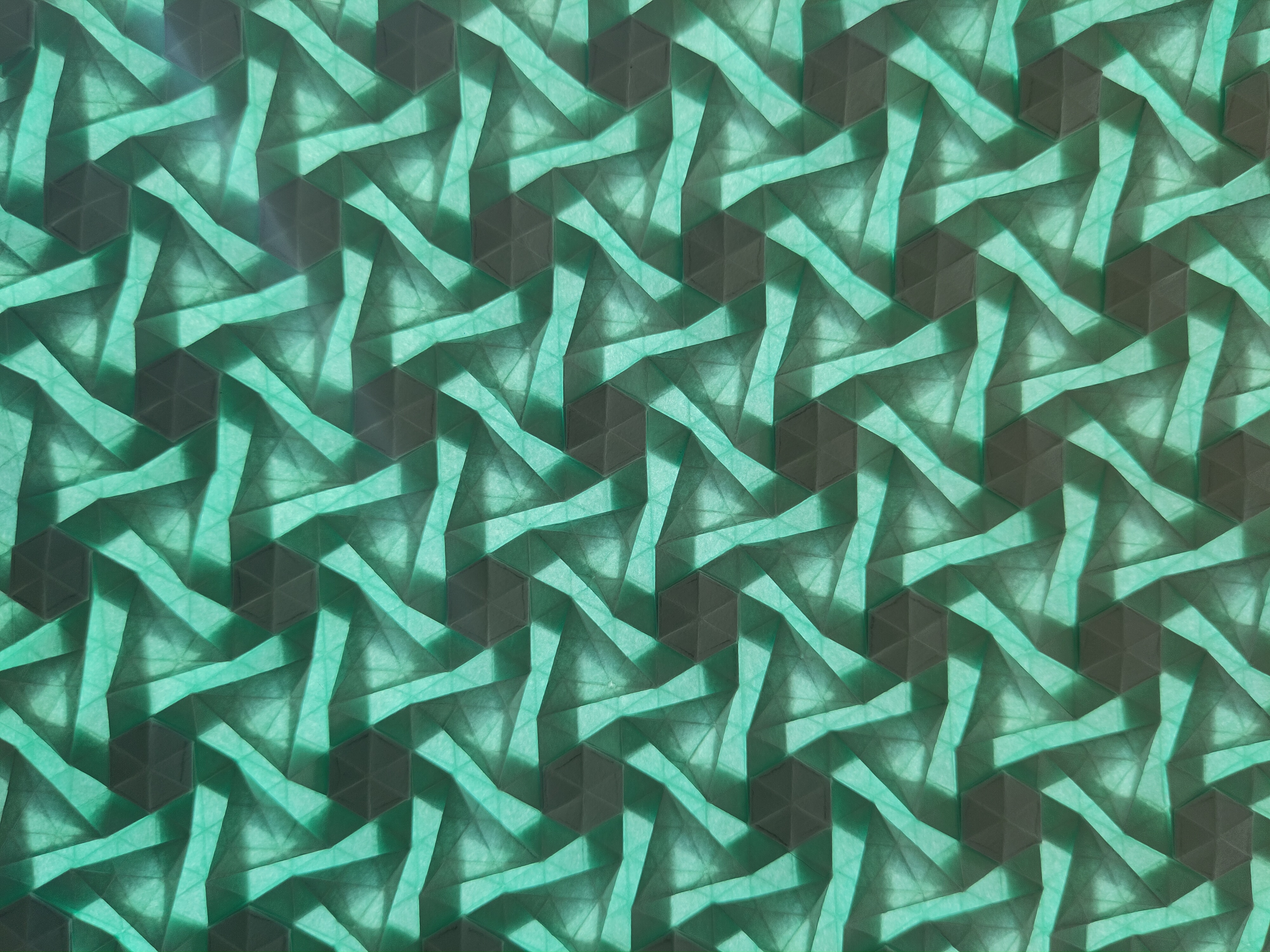 Pinwheel tesselation (backlit)